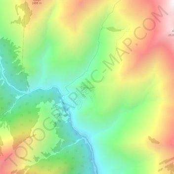 Сильди topographic map, elevation, terrain