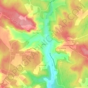 La Garew topographic map, elevation, terrain
