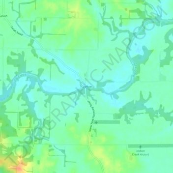 Grafton topographic map, elevation, terrain