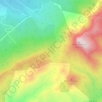 Bergerie du Perdu topographic map, elevation, terrain