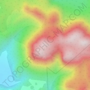 Cerro de Xihuingo topographic map, elevation, terrain