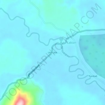 Ukit-Ukit topographic map, elevation, terrain