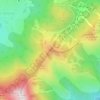 Pic de la Colmiane topographic map, elevation, terrain