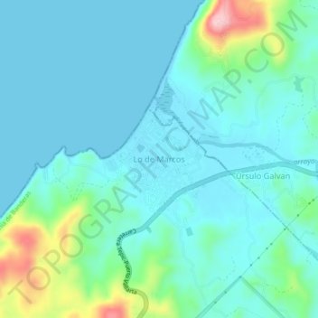 Lo de Marcos topographic map, elevation, terrain
