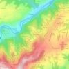 Les Combettes topographic map, elevation, terrain