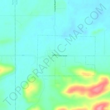 Leflore topographic map, elevation, terrain