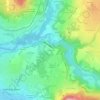 Les Glaisins topographic map, elevation, terrain
