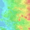 Garbina topographic map, elevation, terrain
