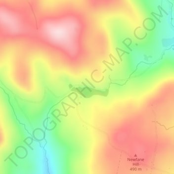Kenny Pond Dam topographic map, elevation, terrain