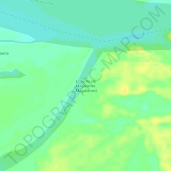 Estrecho de Magallanes (Magallanes) topographic map, elevation, terrain