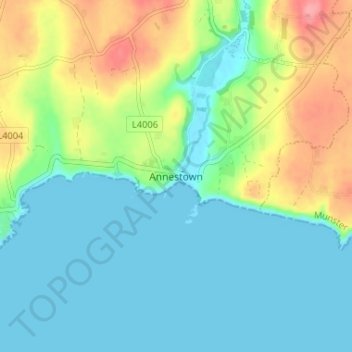 Annestown topographic map, elevation, terrain
