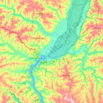 Pedro topographic map, elevation, terrain