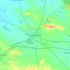Harapanahalli topographic map, elevation, terrain