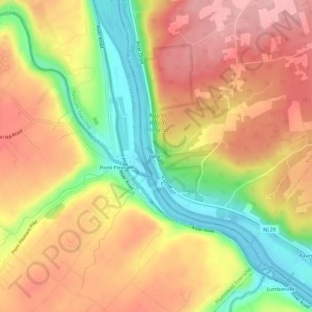 Byram topographic map, elevation, terrain