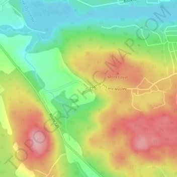 Mount Loyal topographic map, elevation, terrain