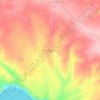 Padang Ratu topographic map, elevation, terrain