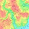 Le Favier topographic map, elevation, terrain