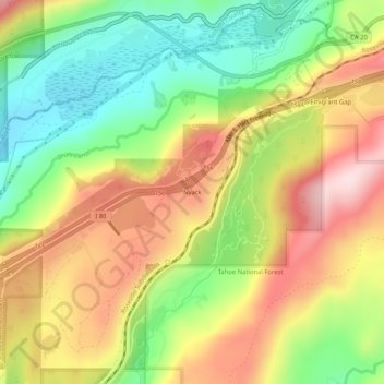 Nyack topographic map, elevation, terrain