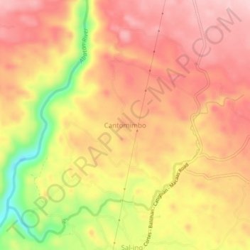 Cantomimbo topographic map, elevation, terrain