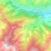 Bajau topographic map, elevation, terrain