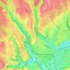 Le Méridien topographic map, elevation, terrain
