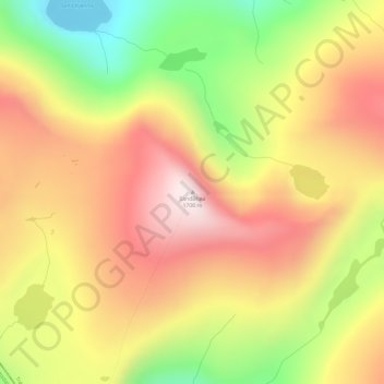 Sandåhøa topographic map, elevation, terrain