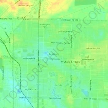 East Haven topographic map, elevation, terrain