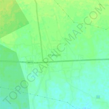 Dhekiajuli topographic map, elevation, terrain