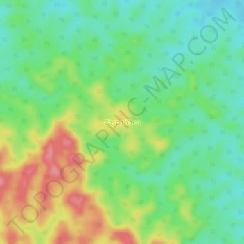 Caspa Yacu topographic map, elevation, terrain
