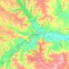 Manhattan topographic map, elevation, terrain