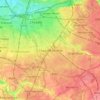 Cheadle Hulme topographic map, elevation, terrain
