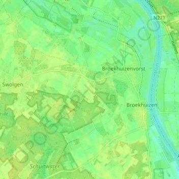 De Heide topographic map, elevation, terrain