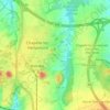 Le Douaire topographic map, elevation, terrain
