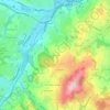 La Tourette topographic map, elevation, terrain