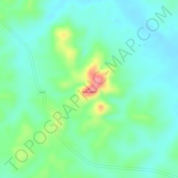 Bukit Petai topographic map, elevation, terrain