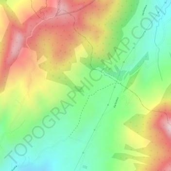El Boqueron topographic map, elevation, terrain