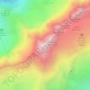 Haute Cime topographic map, elevation, terrain