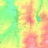 Les Echeneaux topographic map, elevation, terrain