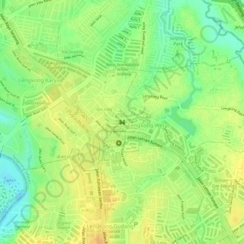 BSD topographic map, elevation, terrain