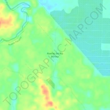 Riveras del Rio Punino topographic map, elevation, terrain