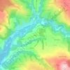 Planaz topographic map, elevation, terrain