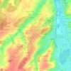 Les Bournais topographic map, elevation, terrain