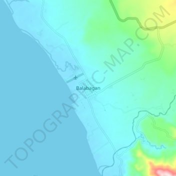 Balabagan topographic map, elevation, terrain