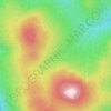 Rocky Mountains topographic map, elevation, terrain