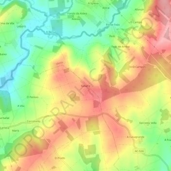 Gasalla topographic map, elevation, terrain