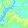 Pineda topographic map, elevation, terrain