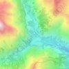 Ailefroide topographic map, elevation, terrain