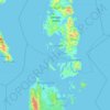 Cabilan Islands topographic map, elevation, terrain