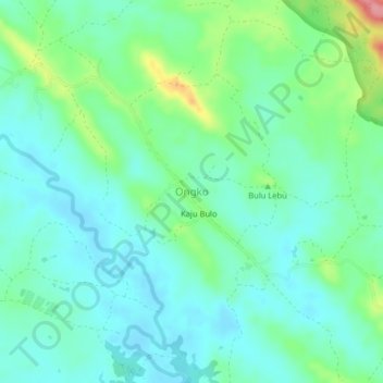 Ongko topographic map, elevation, terrain