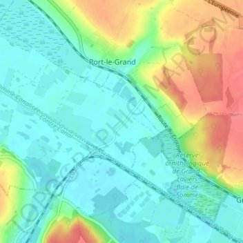 Petit Port topographic map, elevation, terrain